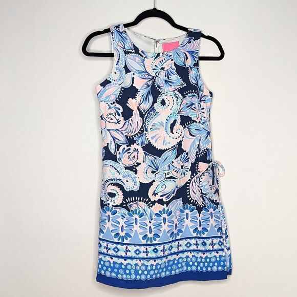 Lilly Pulitzer Donna Romper High Tide Navy Holy Flockamole Shift Dress - Picture 4 of 13